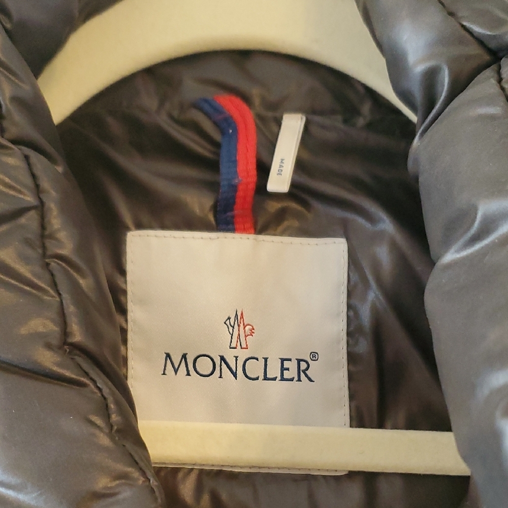 Moncler Metallic Brown Puffer Jacket Size 3 - Picture 2 of 9